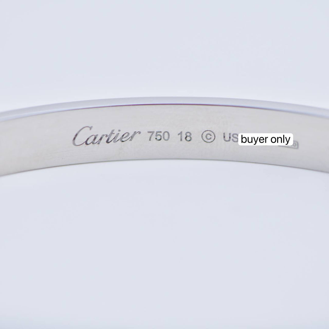 Preowned Cartier Love 18K White Bracelet