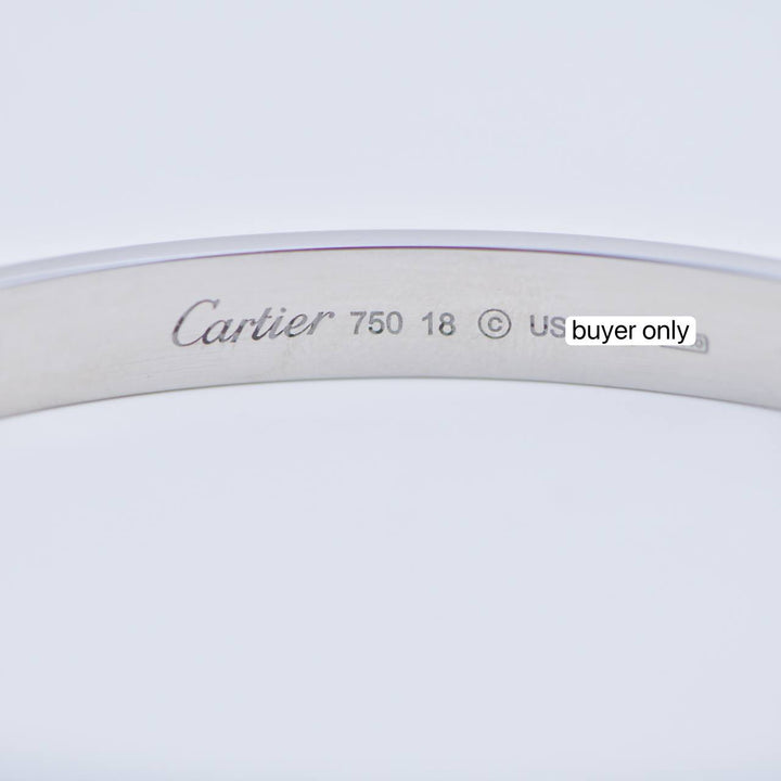 Preowned Cartier Love 18K White Bracelet
