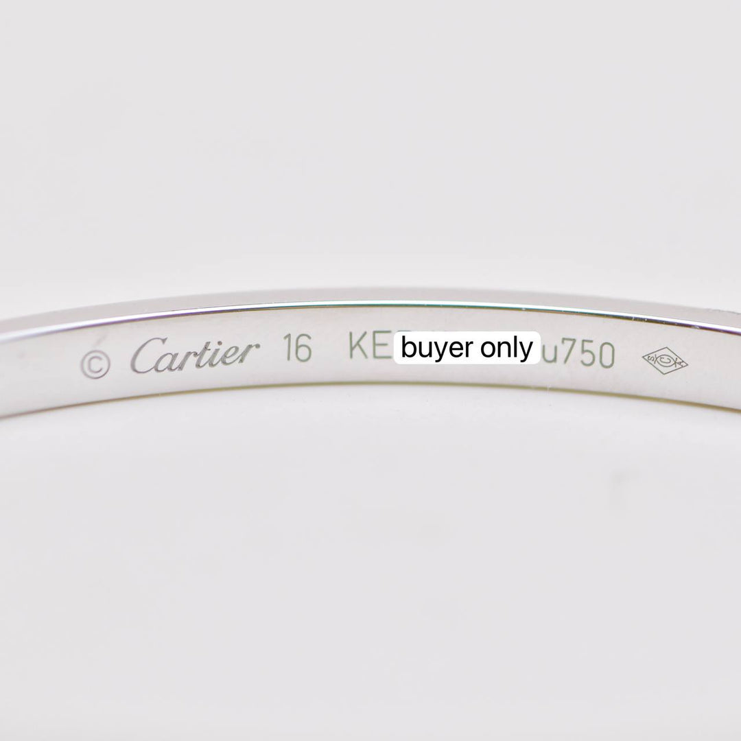 Preowned Cartier Love Small Model 18K White Gold 