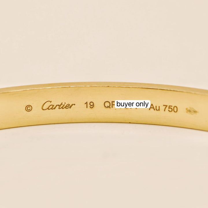 Preowned Cartier Love Bracelet 18K Yellow Gold