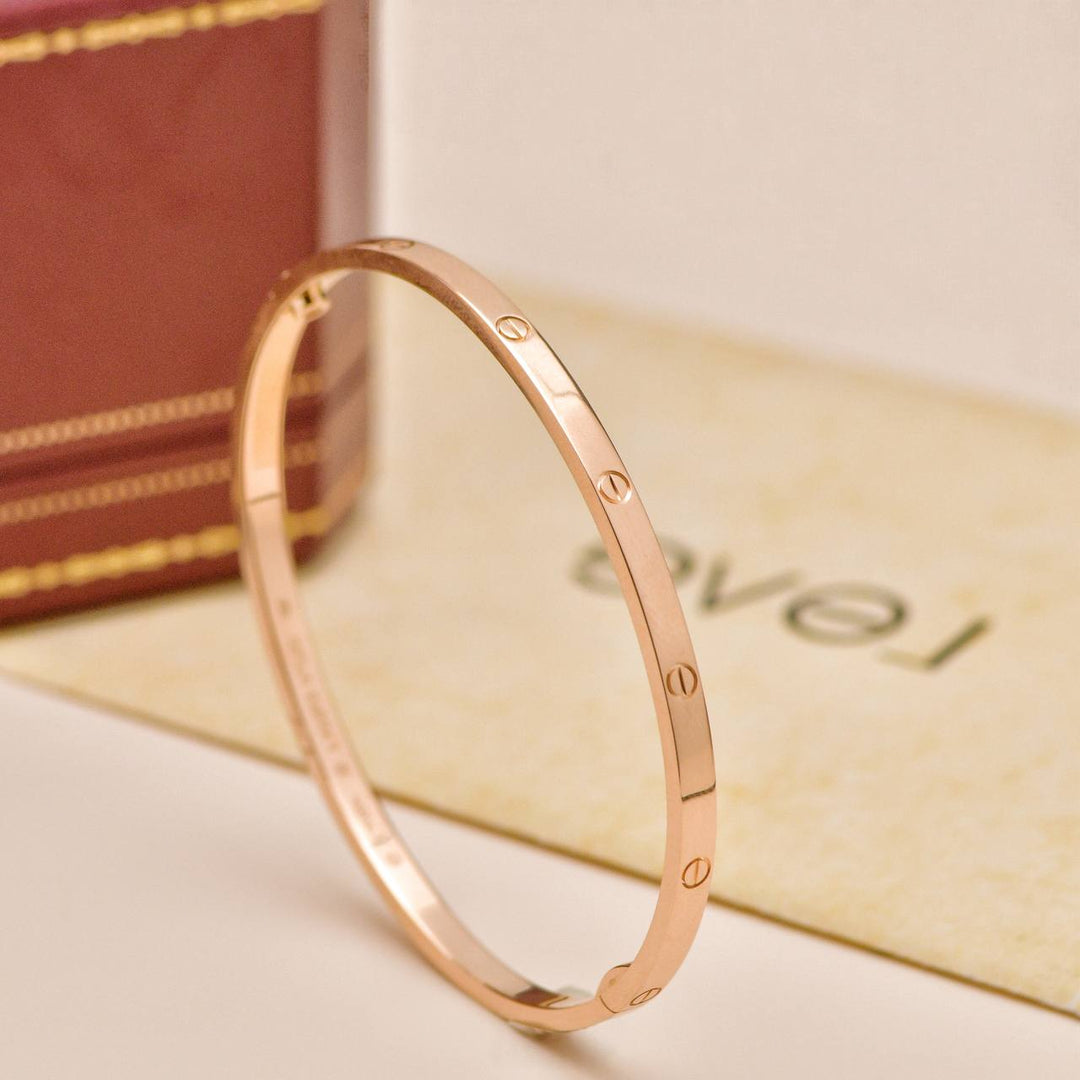 Preloved Cartier Love Small Model 18K Rose Gold Bracelet 