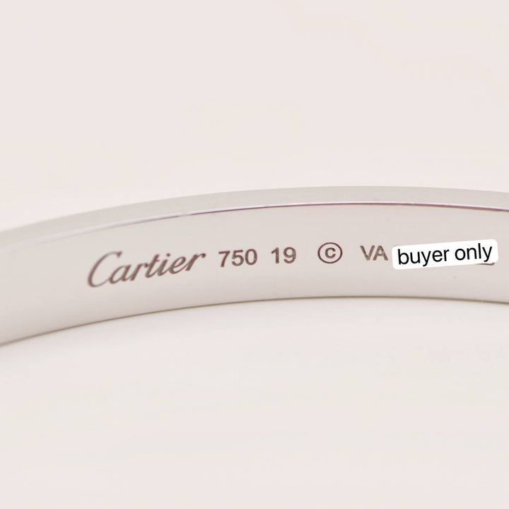 Second Hand Cartier Love 18K White Gold Bracelet