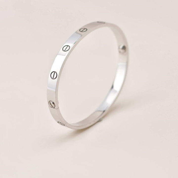 Used Cartier Love 18K White Gold Bracelet Size 19
