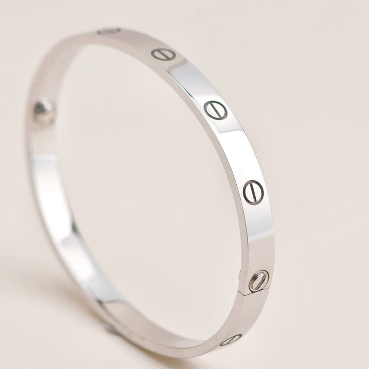 Preloved Cartier Love 18K White Gold Bracelet