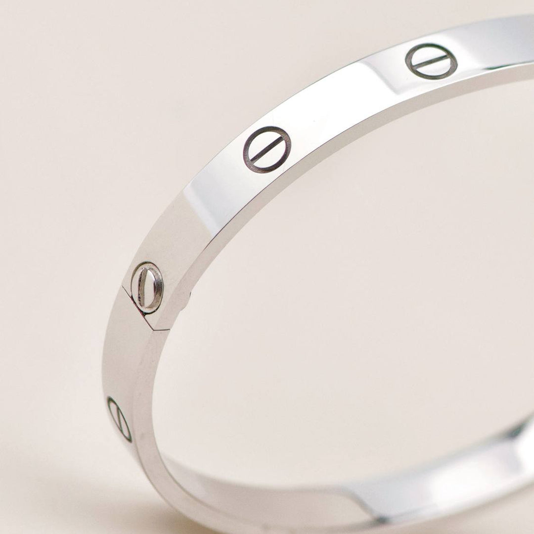 Preowned Cartier Love 18K White Gold Bracelet