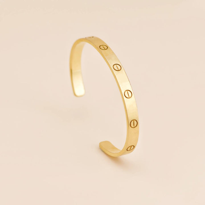 Preowned Cartier Love Cuff 18K Yellow Gold Bracelet 