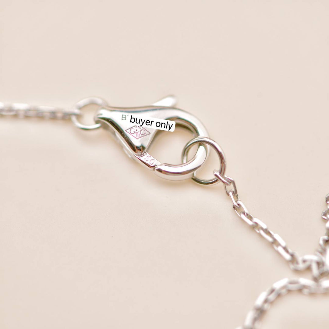 Second Hand Cartier Panthère Tsavorite Onyx 18K White Gold Necklace