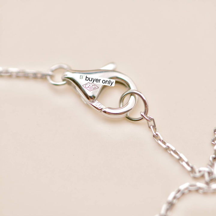 Second Hand Cartier Panthère Tsavorite Onyx 18K White Gold Necklace