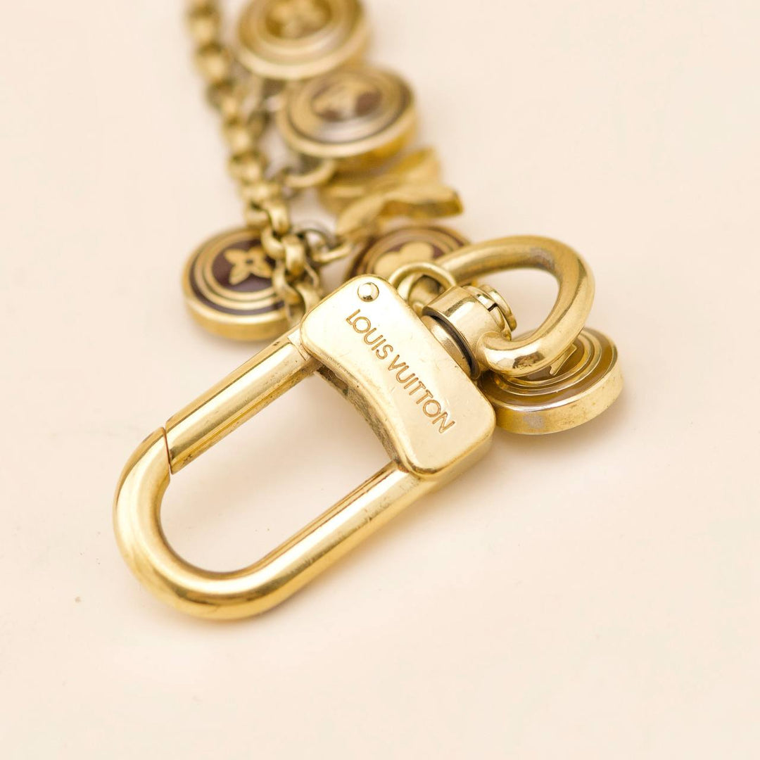 Preowned LV Porte-Clés Chaine Pastilles Bag Charm