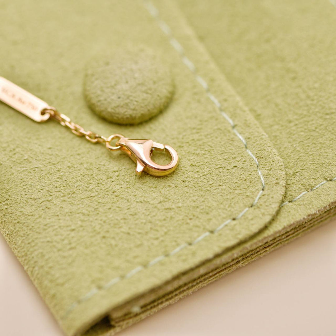 Preowned VCA Vintage Alhambra Grey Mother of Pearl 18k Rose Gold 2014 Holiday Pendant