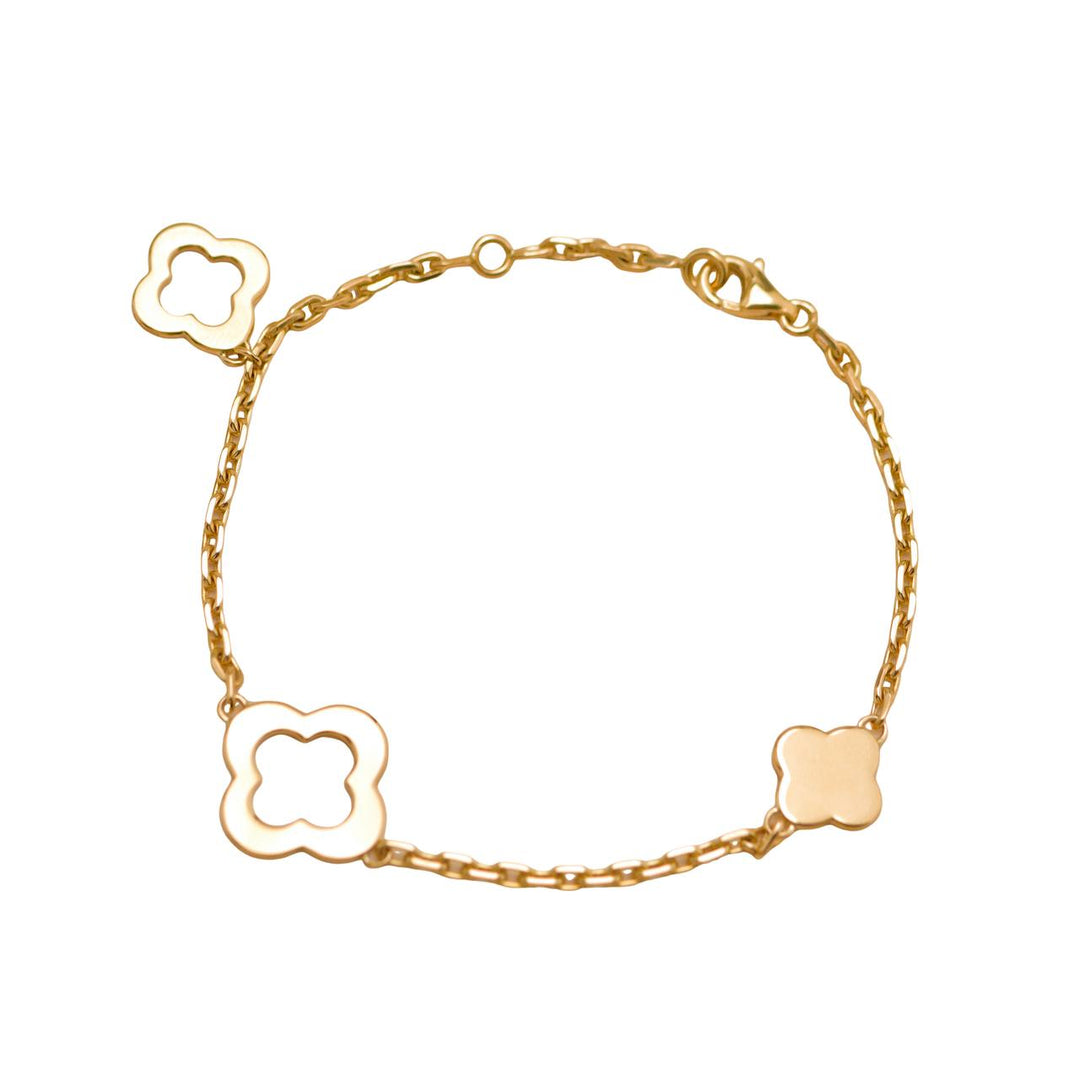 Preloved Van Cleef & Arpels Byzantine Alhambra 18K Yellow Gold Bracelet