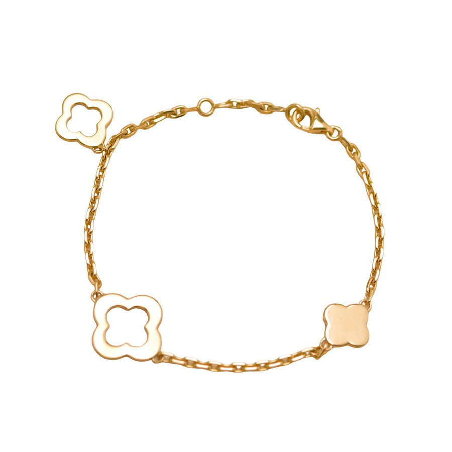 Preloved Van Cleef & Arpels Byzantine Alhambra 18K Yellow Gold Bracelet