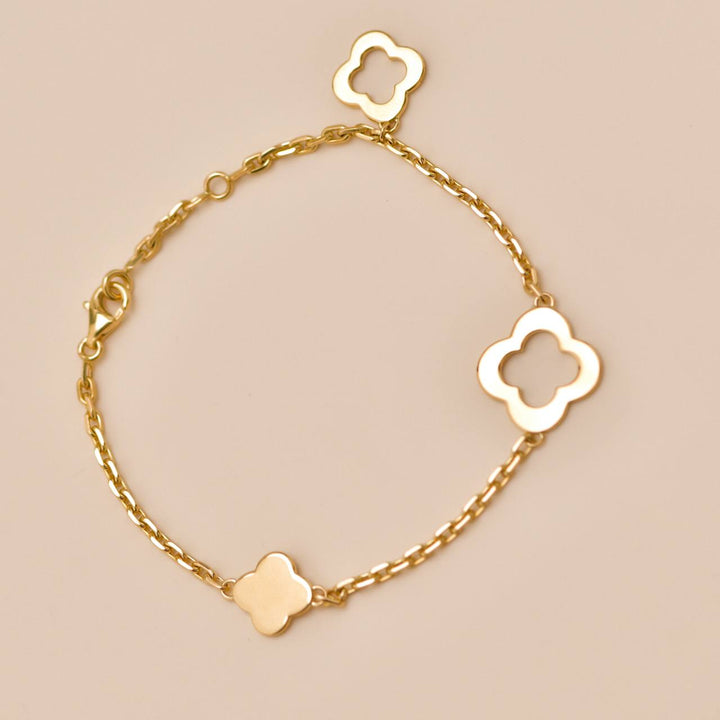 Preloved Van Cleef Byzantine Alhambra 18K Yellow Gold Bracelet