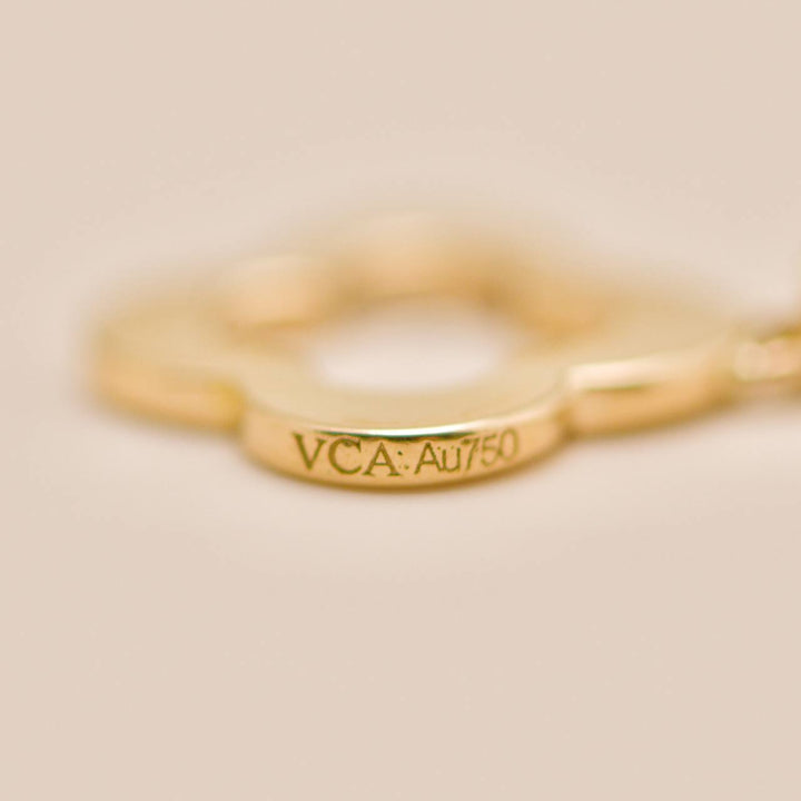 Second Hand Van Cleef Byzantine Alhambra 18K Yellow Gold Bracelet
