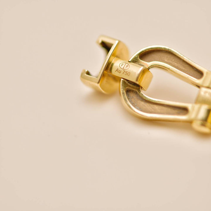 Preloved Fred Force 10 Diamond 18K Gold Cord Bracelet