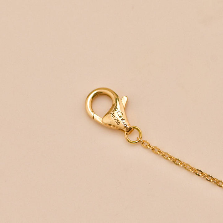 Second Hand Cartier Trinity Diamond 18K Gold Pendant Necklace