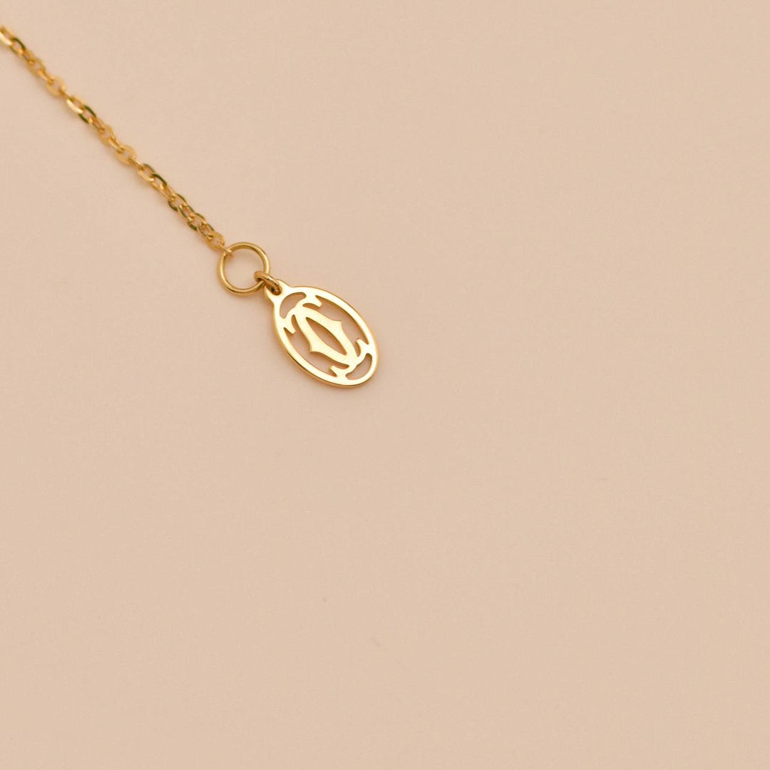 Used Cartier Trinity Diamond 18K Gold Pendant Necklace