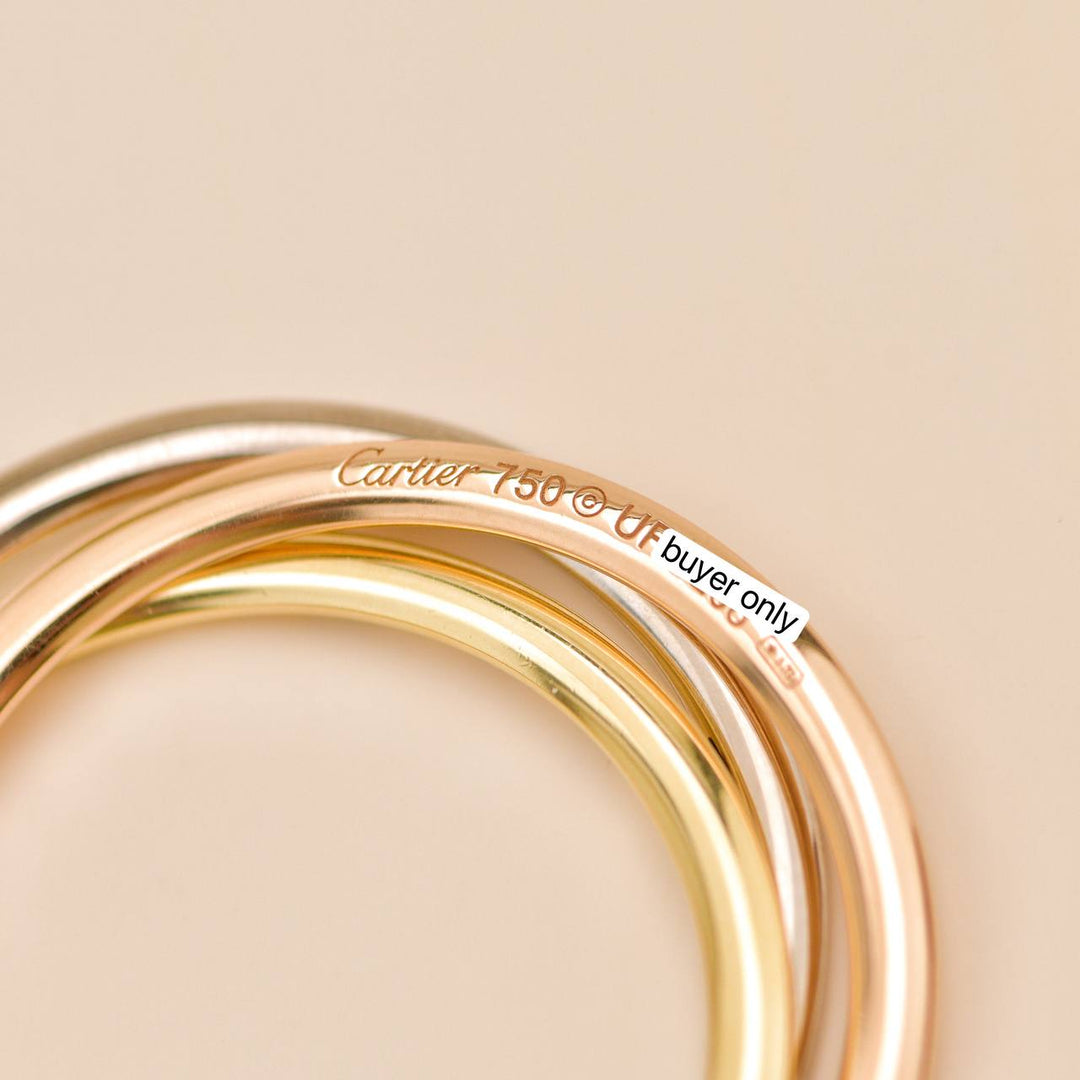 Second hand Cartier Trinity Panthère Diamond 18K Gold Necklace