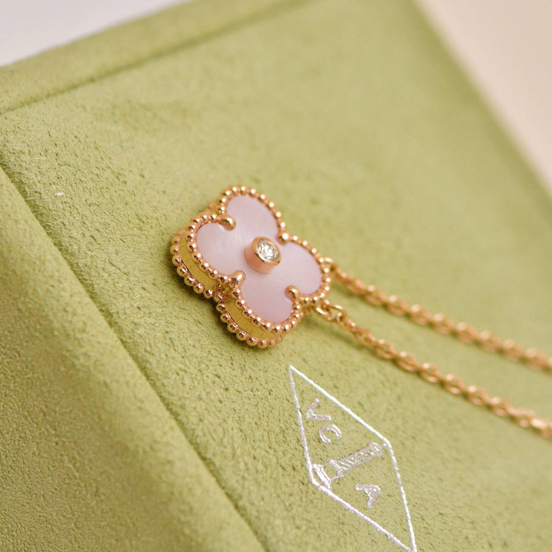 Van Cleef & Arpels 2025 Pink Mother of Pearl Holiday Pendant