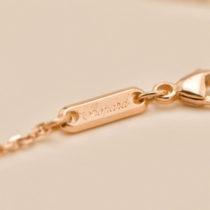 Second Hand Chopard Happy Diamond Animals World 18K Rose Gold Necklace