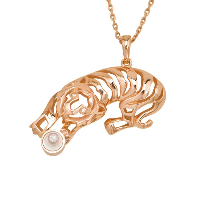 Preloved Chopard Happy Diamond Animals World 18K Rose Gold Pendant Necklace