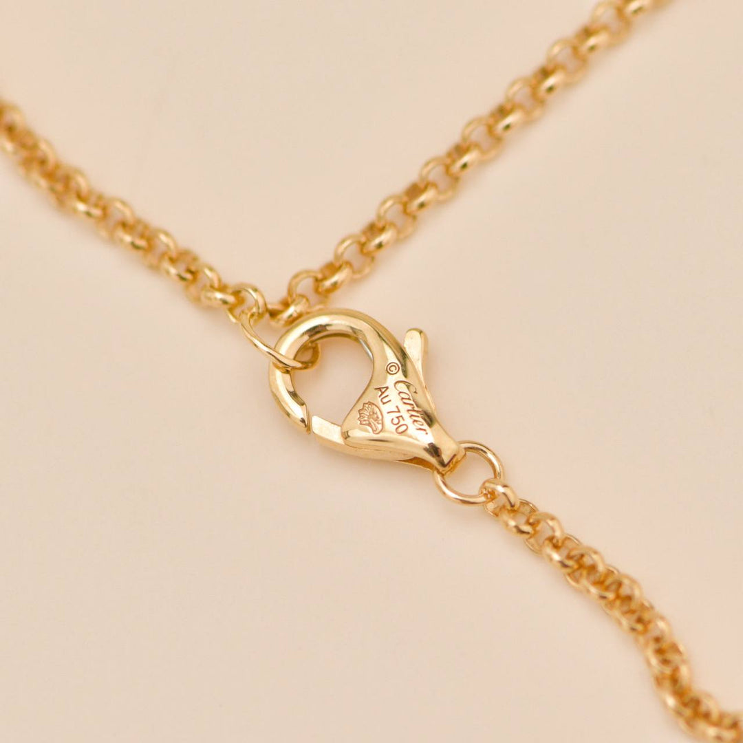 Preloved Cartier Panthère de Cartier Tsavorite Onyx 18K Gold Necklace