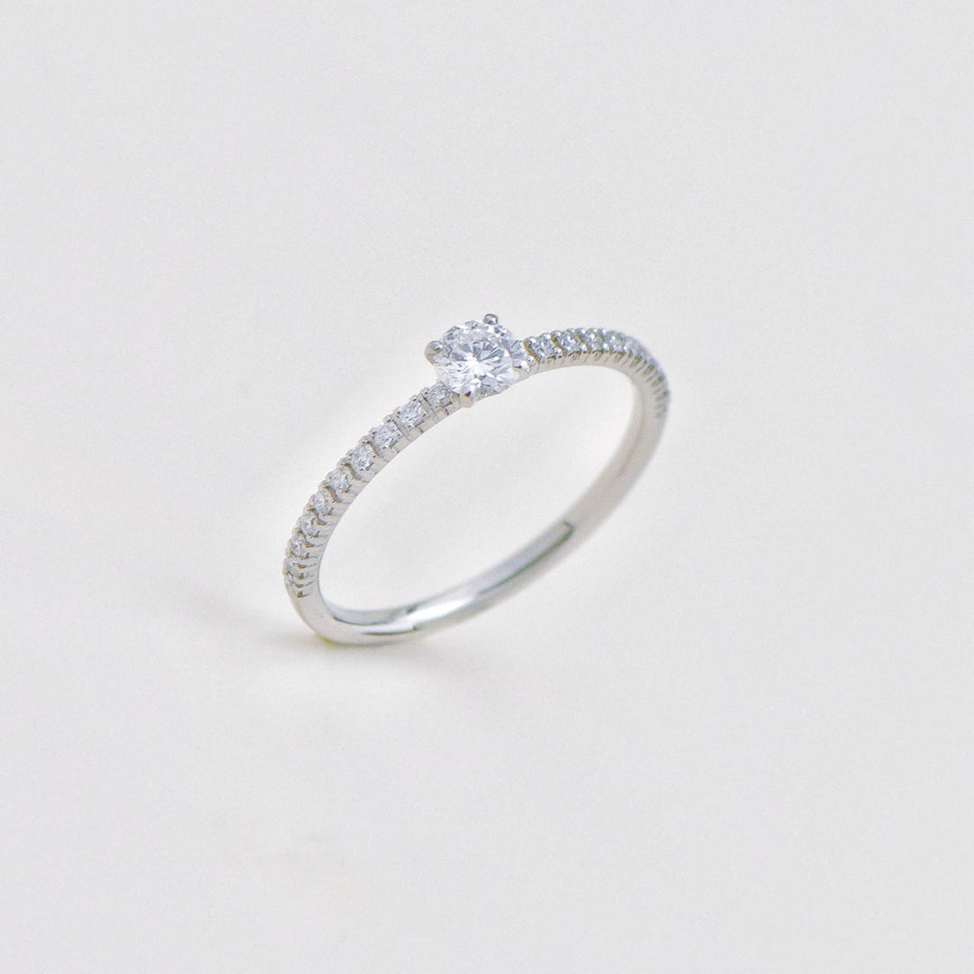 Preowned Cartier Etincelle de Cartier Solitaire Diamond Platinum Ring