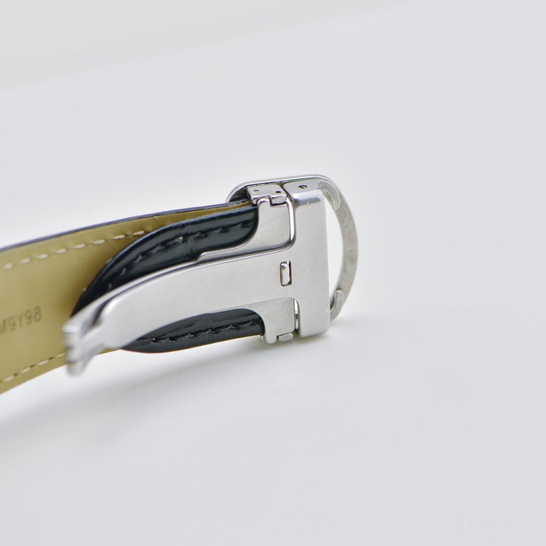 Used Authentic Full set Cartier Tank MC Stainless Steel Men's Silver Dial Watch W5330003 