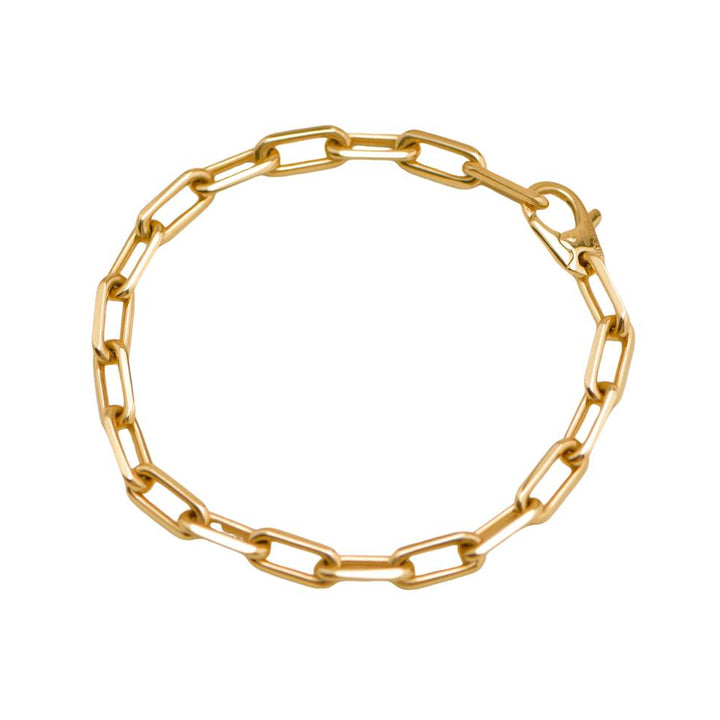 Preloved Authentic Full set Cartier Santos de Cartier Chain Bracelet Medium Model 18K Yellow Gold