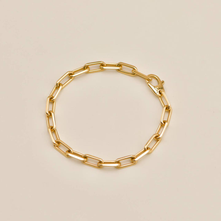 Used Authentic Full set Cartier Santos de Cartier Chain Bracelet Medium Model 18K Yellow Gold