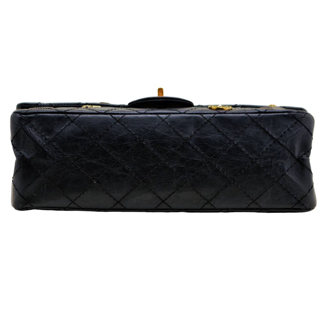 Preloved Authentic Full set Chanel Limited Edition 2.55 Reissue 225 Lucky Charms Double Flap Black Leather Bag 