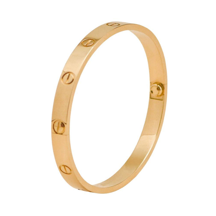 Preloved Authentic Full Set Cartier Love Classic Model 18K Yellow Gold Size 18