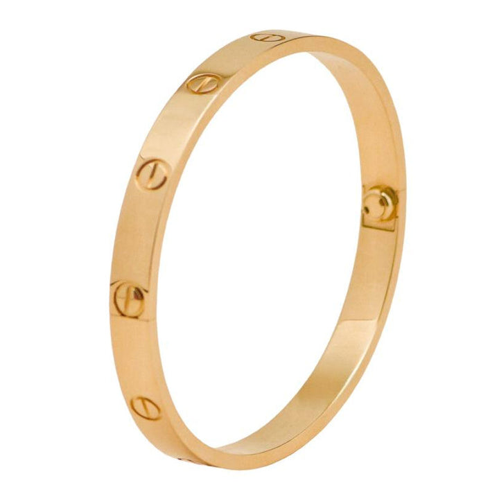 Preloved Authentic Full Set Cartier Love Classic Model Bracelet Size 17 18K Yellow Gold