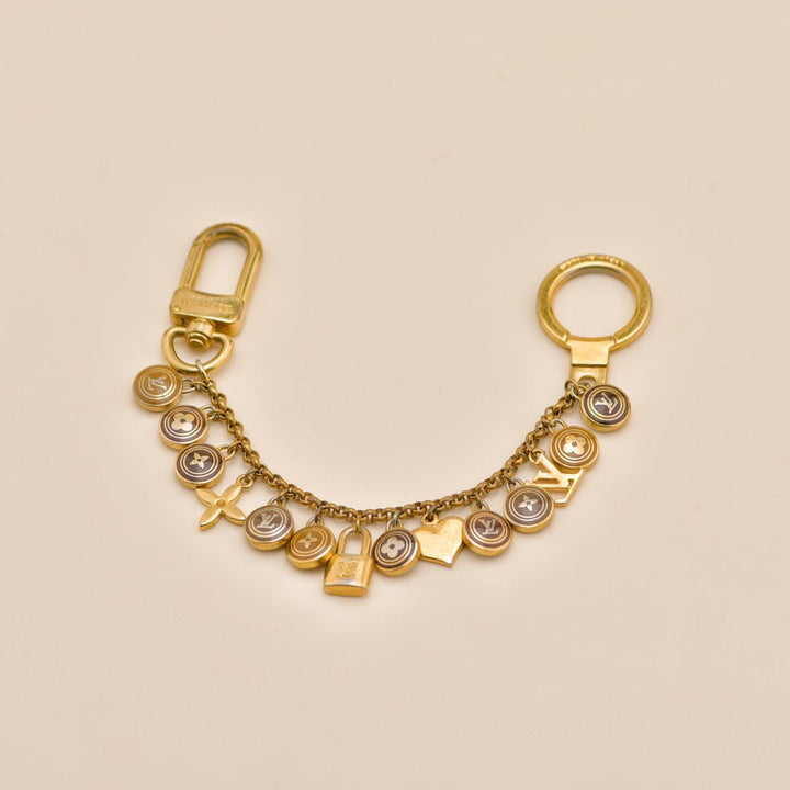 Used Authentic Louis Vuitton Porte-Clés Chaine Pastilles Bag Charm