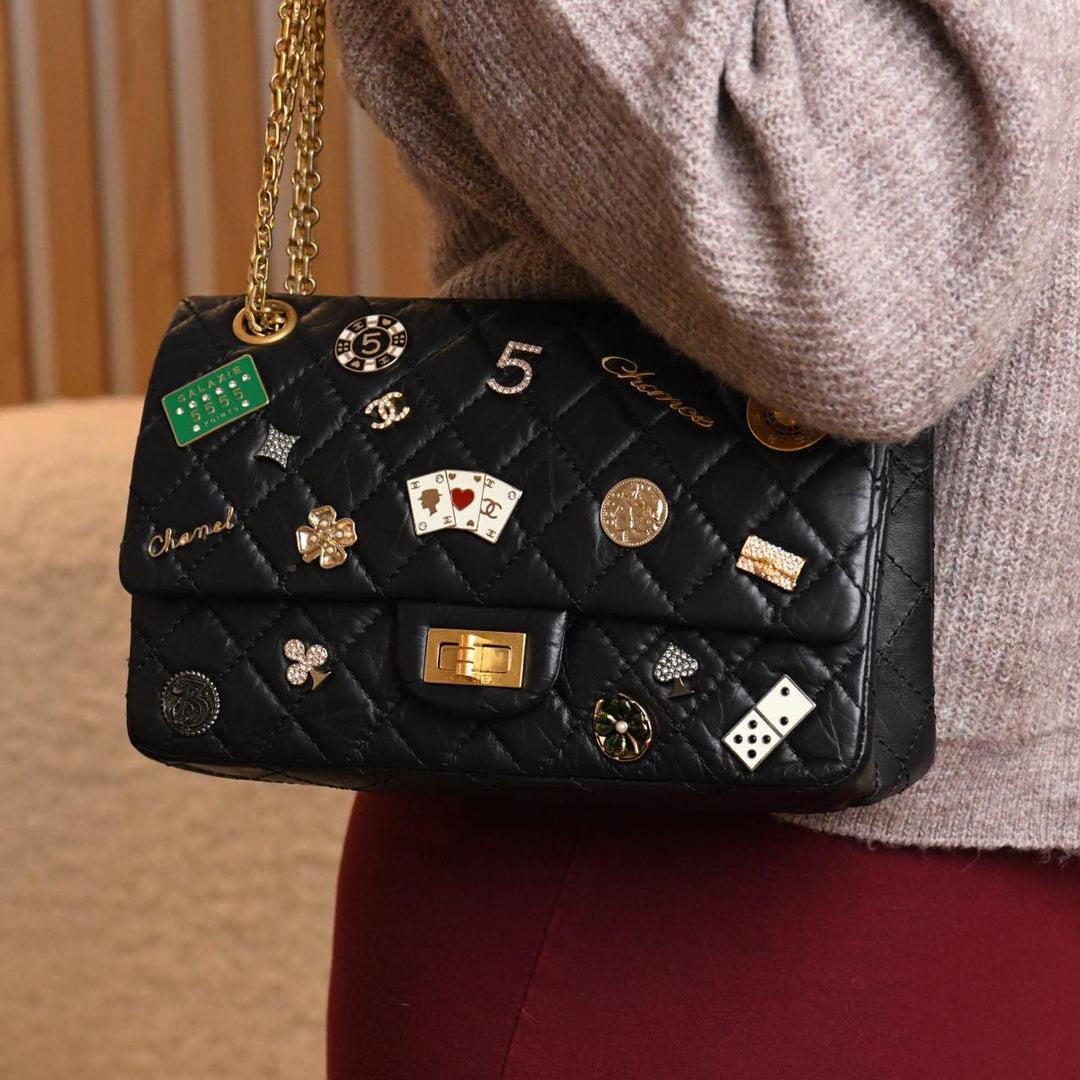 Preloved Authentic Chanel 2.55 Reissue 225 Lucky Charms Calfskin Double Flap Bag