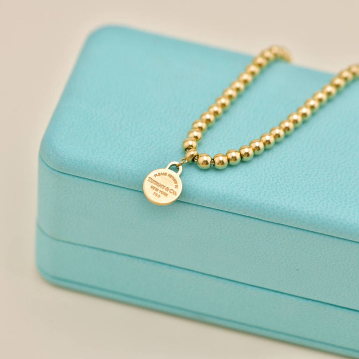Second Hand Preloved Authentic Tiffany & Co. Return to Tiffany Bead Bracelet 18K Yellow Gold