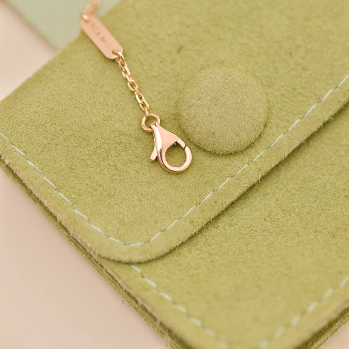 Preloved Authentic Full Set VCA 2011 Holiday Pendant Carnelian Diamond 18K Rose Gold