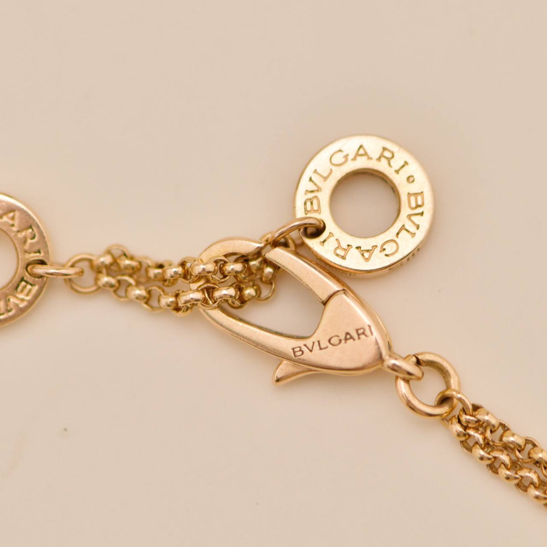 Authentic Second Hand Bulgari Cuore Bracelet Mother of pearl Diamond 18K Rose gold