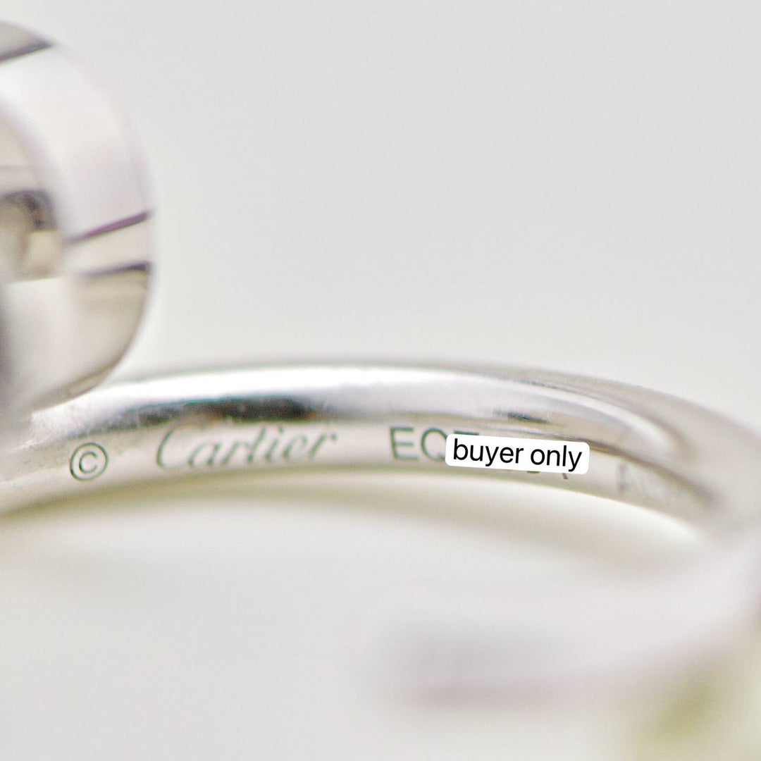 Preloved Cartier Juste un Clou Earrings Small Model 18K White Gold