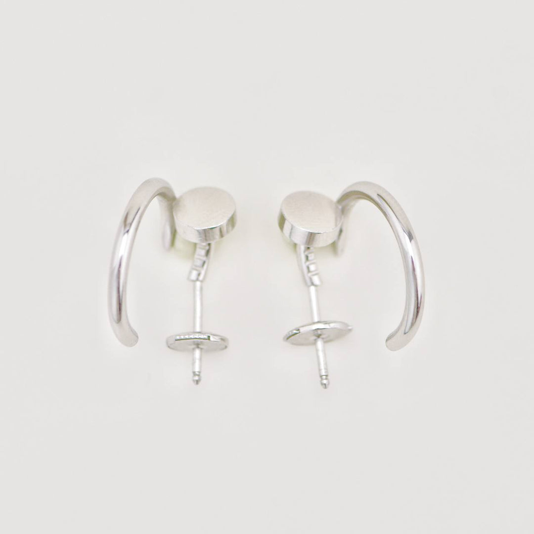 Preloved Authentic Cartier Juste un Clou Earrings Small Model 18K White Gold