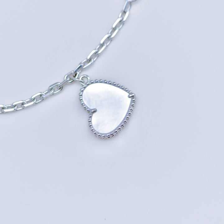 Preloved Authentic Full set Van Cleef Lucky Alhambra Bracelet Turquoise Lapis Lazuli & Mother of Pearl 18K White Gold