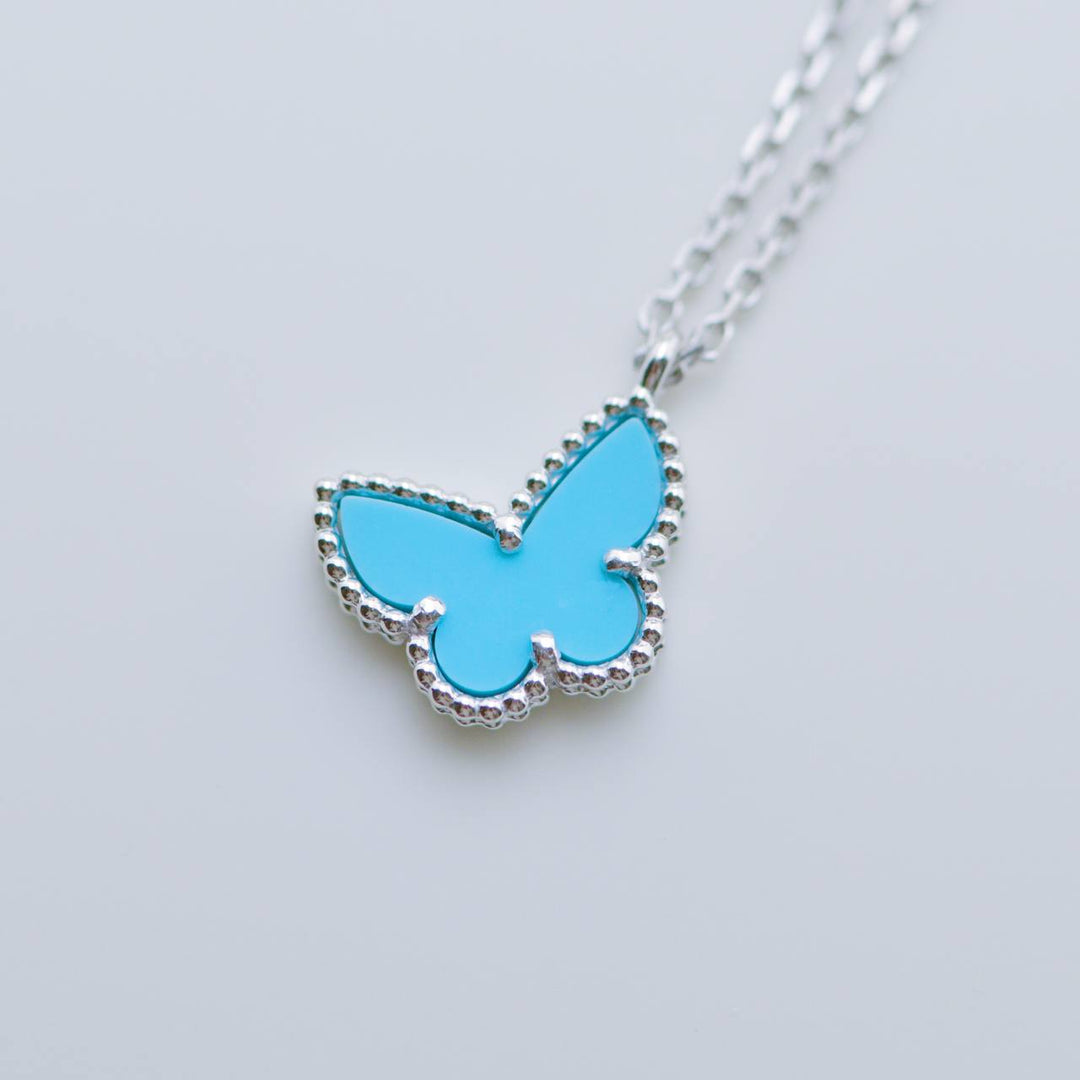 Used Authentic Full Set Van Cleef 18K White Gold Sweet Alhambra pendant Necklace