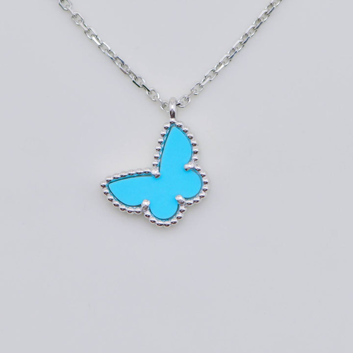 Second Hand Authentic Full Set Van Cleef 18K White Gold Sweet Alhambra pendant Necklace