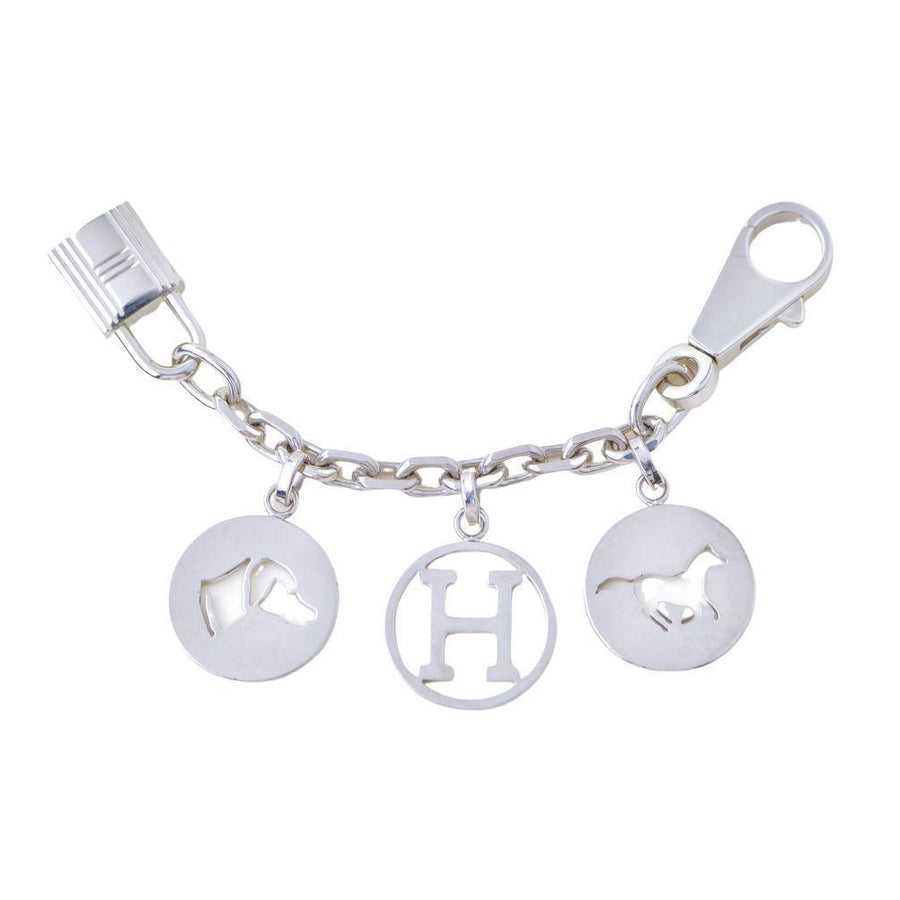 Preloved Authentic Hermès Breloque Olga Silver Bag Charm Amulette