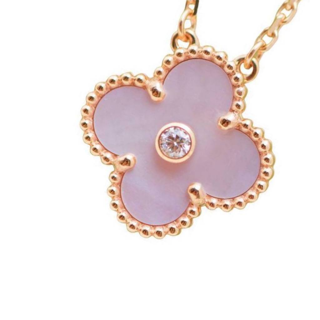 Van Cleef & Arpels 2025 Pink Mother of Pearl Holiday Pendant