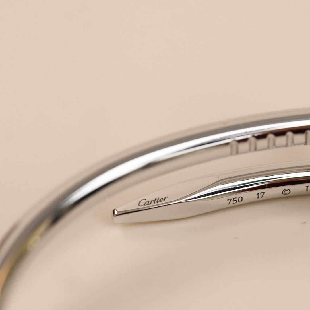 Used Cartier Juste un Clou bracelet in 18K white gold classic model size 17