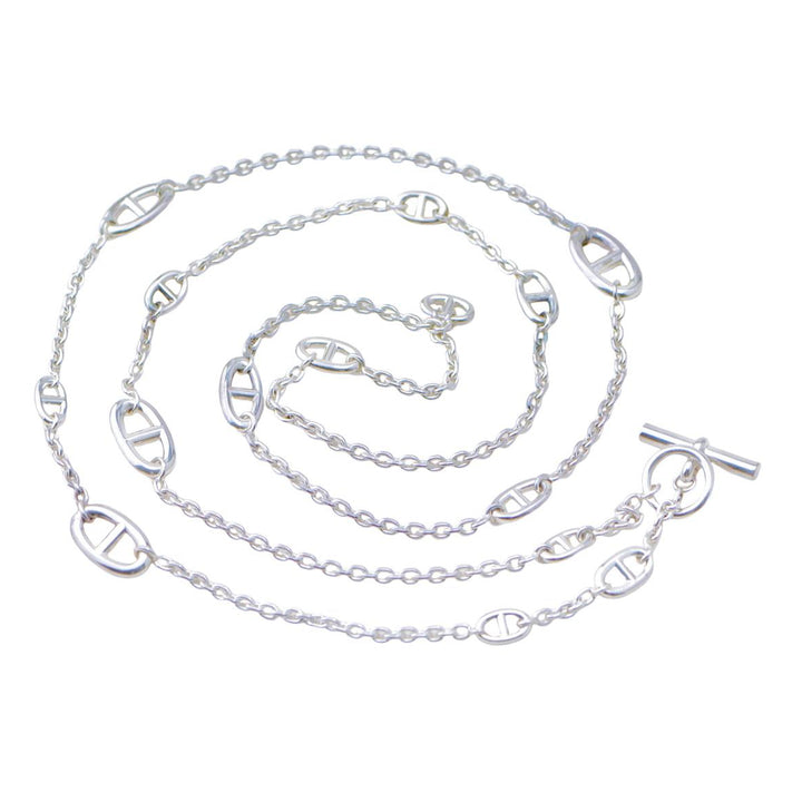 Authentic Second Hand Hermès Farandole Long Necklace in Sterling Silver