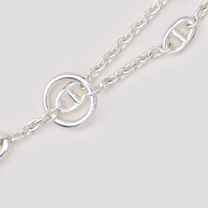 Preowned Hermès Farandole Long Necklace in Sterling Silver