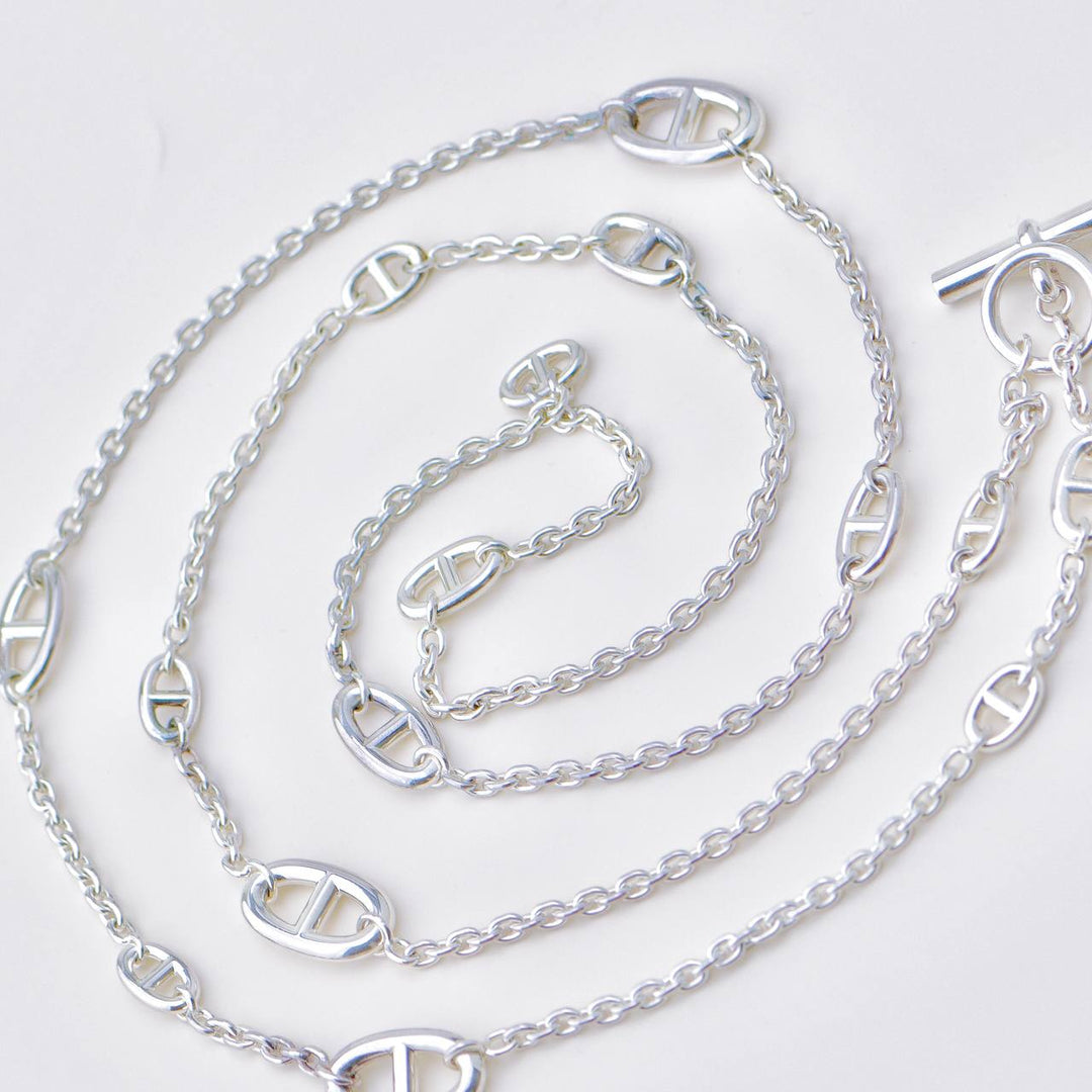 Used Hermès Farandole Long Necklace in Sterling Silver