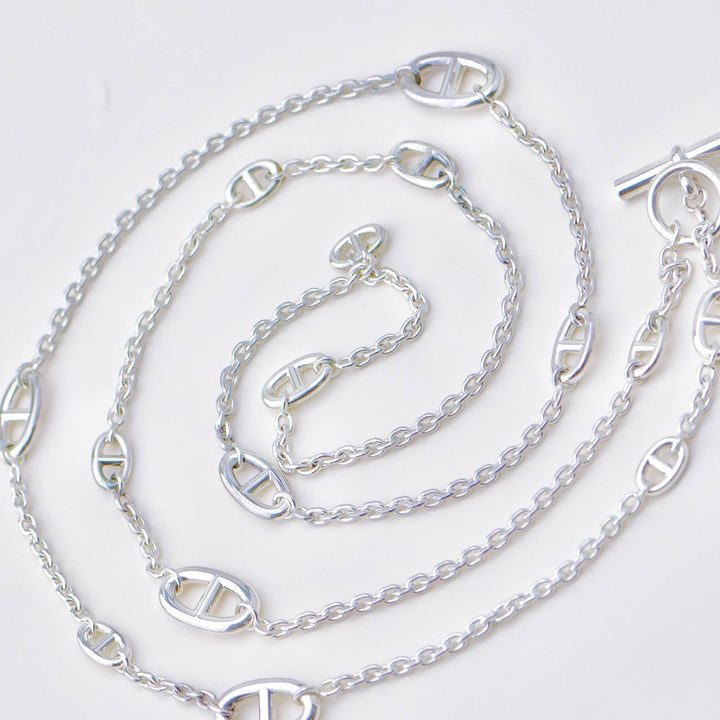 Used Hermès Farandole Long Necklace in Sterling Silver